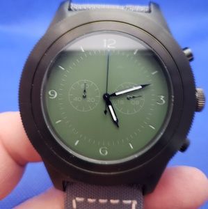 52mm Parnis Green dial big face PVD chrono